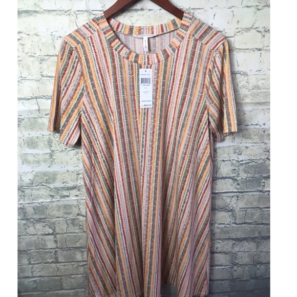 BCBGENERATION Dusty pink multi stripes size: Large - Picture 3 of 8